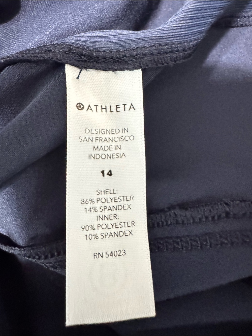 Athleta Brooklyn 16” Skort Size 14 Navy Blue Athletic Golf Tennis Skirt Shorts - Picture 7 of 12